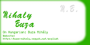 mihaly buza business card